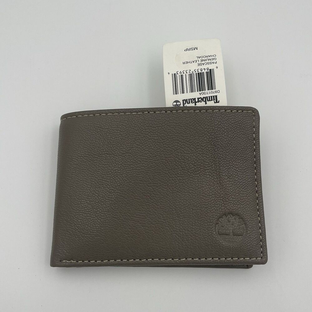 Timberland Men's RFID Blocking Wallet – Genuine Leather Removable ID Holder NWT